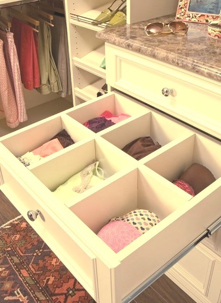 Walk In Closet Drawer With Dividers